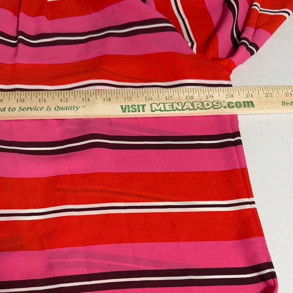 Banana Republic Red and Pink Striped Button Down Shirt - Picture 12 of 15